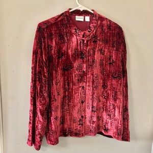 NEW Rare Chico’s Rayon Silk Shacket in Currant | Chico’s 2 (US Size L/12)